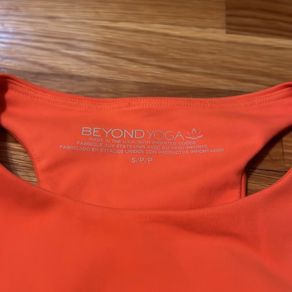 NWT Beyond Yoga POWERBEYOND Jump Bra‎ in Sunset Orange women’s S - Picture 7 of 11